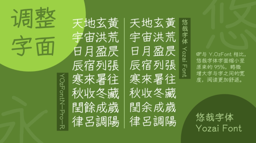 悠哉字體